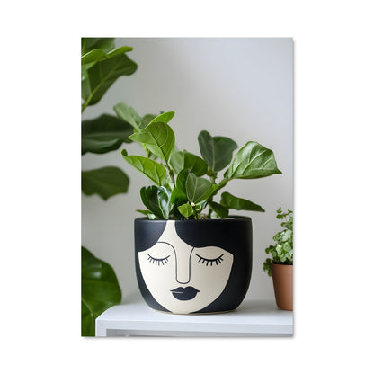 Poster Pot de Fleurs Malin