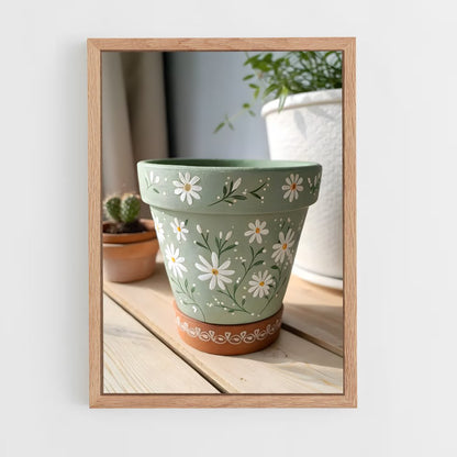ap-flower pot-1 cadre Bois clair