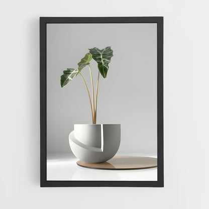 ap-flower pot-6 cadre Noir