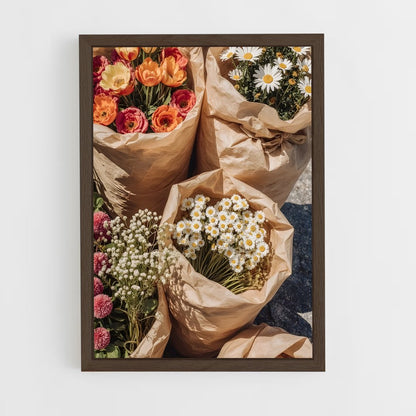 ap-flowers-4 cadre Bois foncé