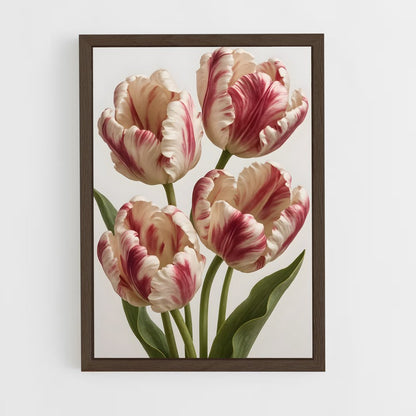 ap-flowers-8 cadre Bois foncé