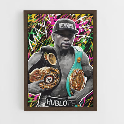 ap-floyd mayweather-4 cadre Bois foncé