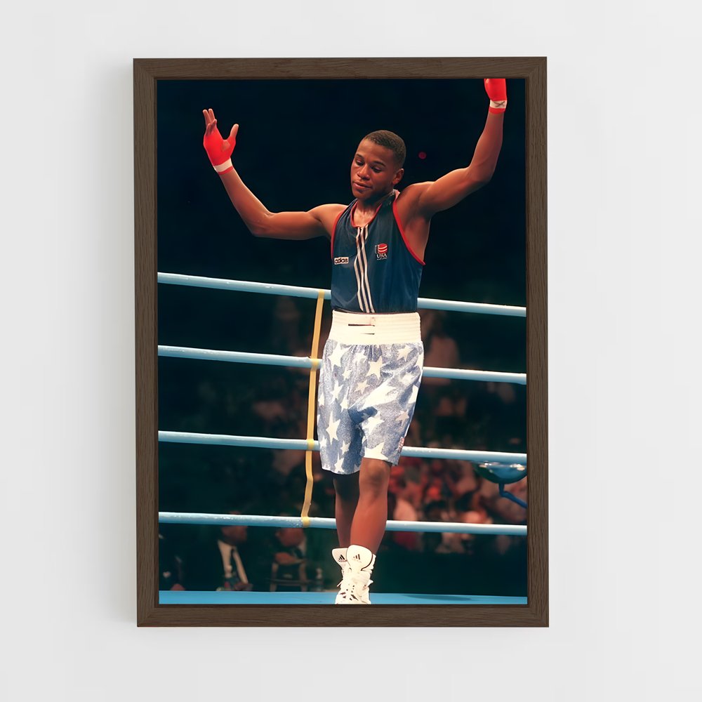 ap-floyd mayweather-6 cadre Bois foncé