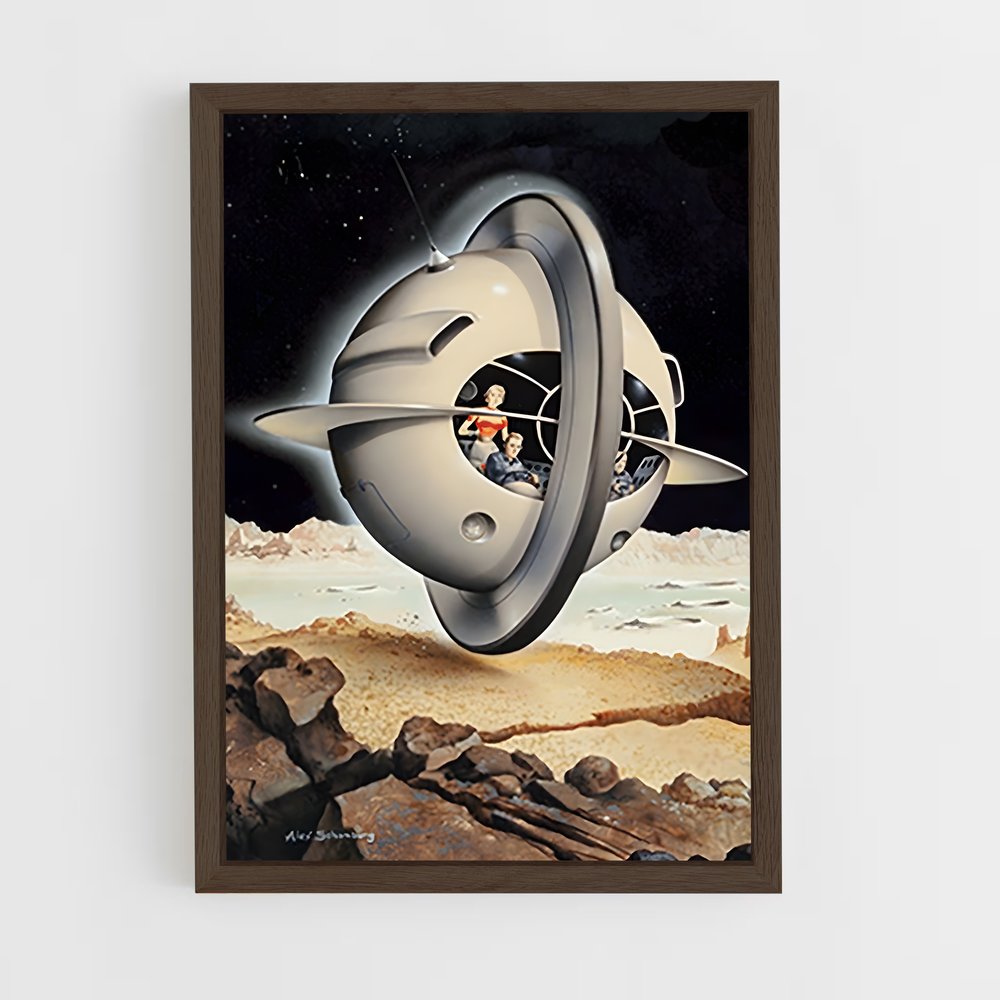 ap-flying saucer-9 cadre Bois foncé