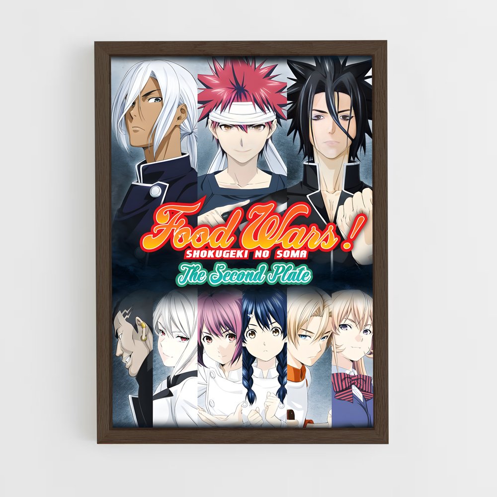 ap-food wars-4 cadre Bois foncé