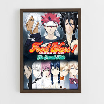 ap-food wars-4 cadre Bois foncé
