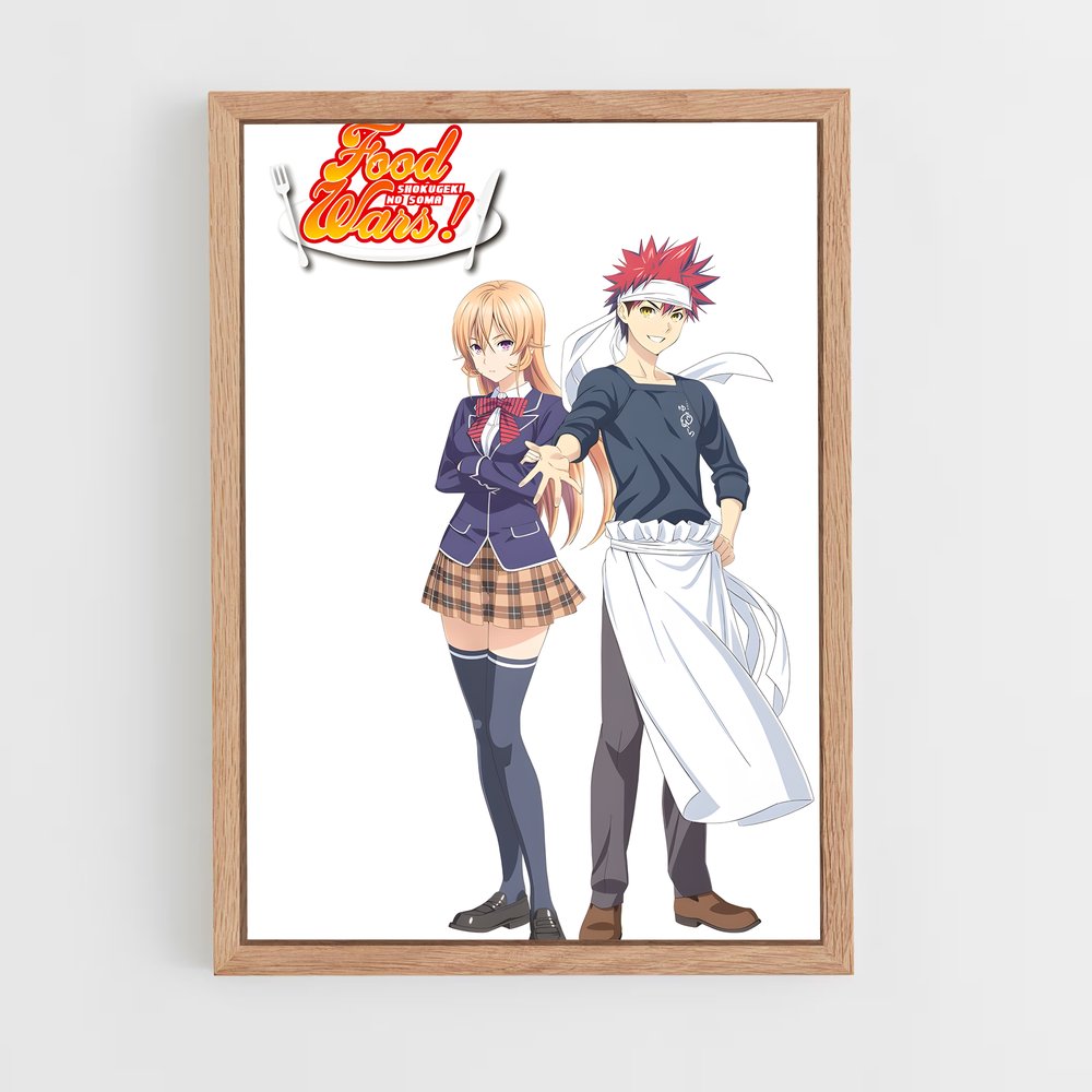ap-food wars-9 cadre Bois clair