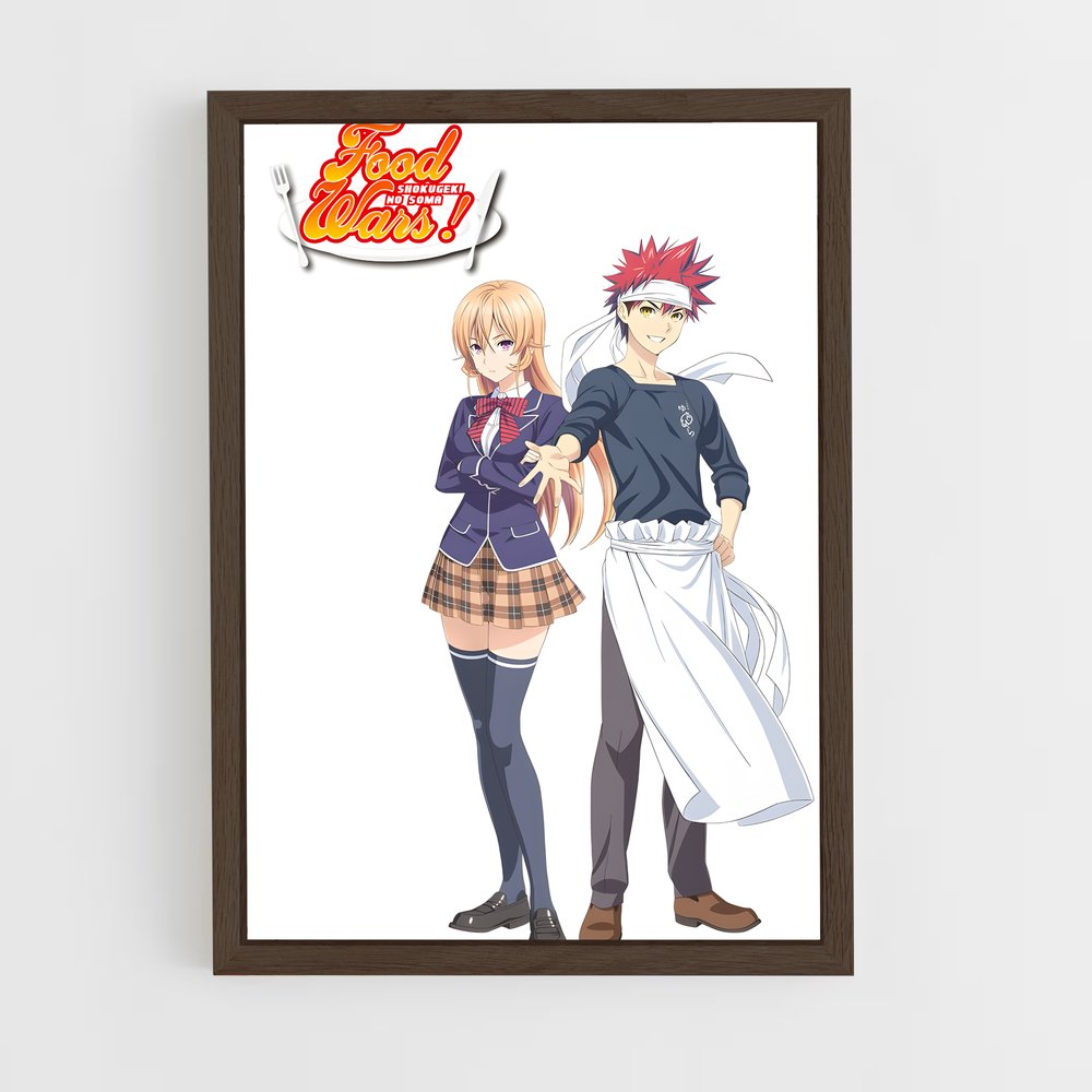 ap-food wars-9 cadre Bois foncé