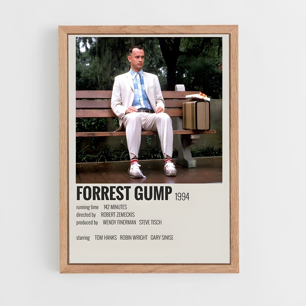 ap-forrest gump-1 cadre Bois clair