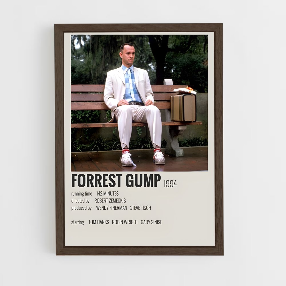ap-forrest gump-1 cadre Bois foncé