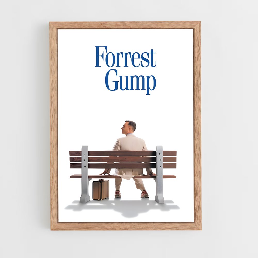 ap-forrest gump-2 cadre Bois clair