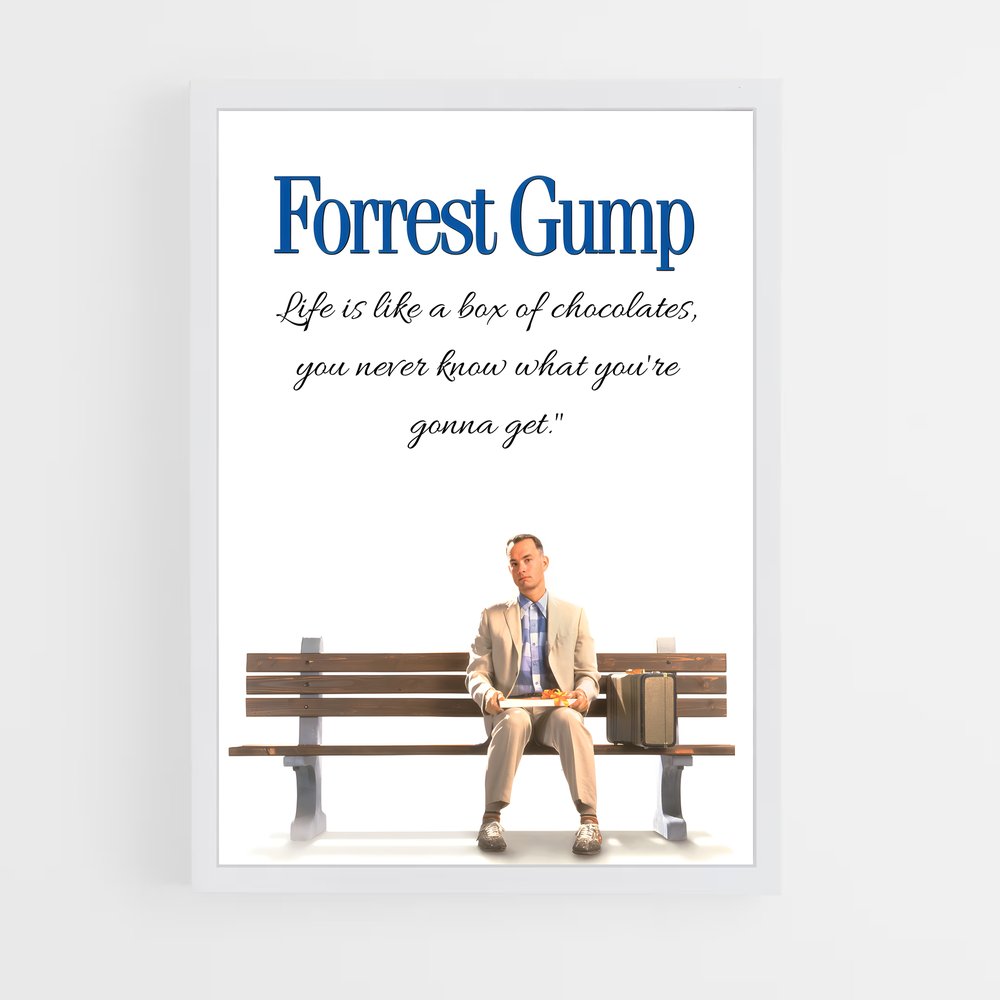 ap-forrest gump-6 cadre Blanc