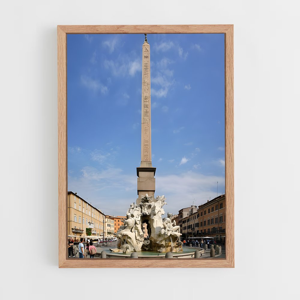 ap-fountain of four rivers bernini-1 cadre Bois clair