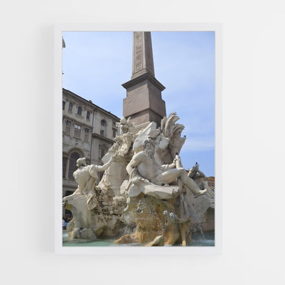 ap-fountain of four rivers bernini-2 cadre Blanc