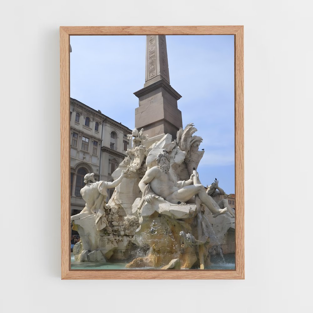 ap-fountain of four rivers bernini-2 cadre Bois clair