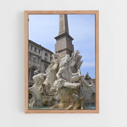 ap-fountain of four rivers bernini-2 cadre Bois clair