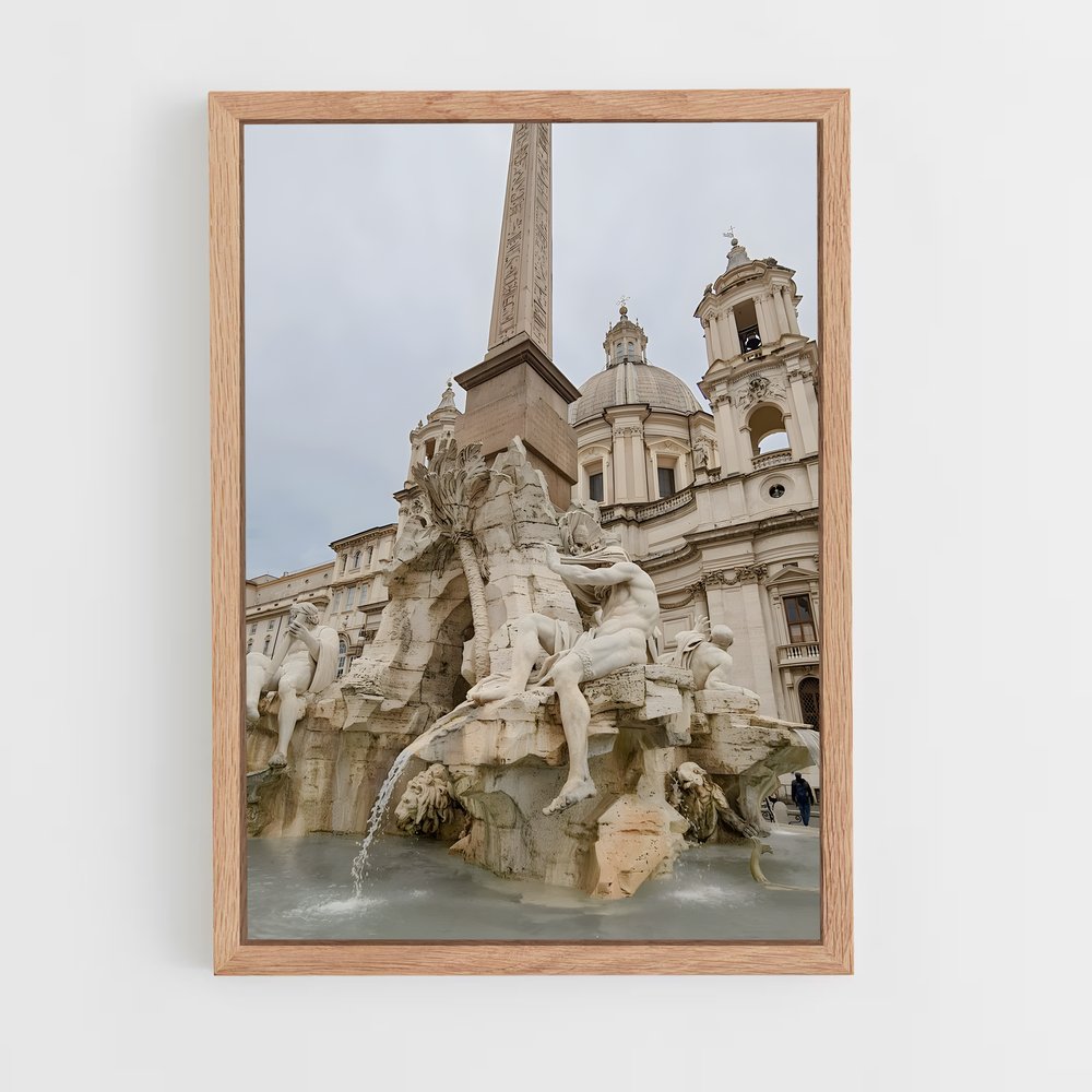 ap-fountain of four rivers bernini-4 cadre Bois clair