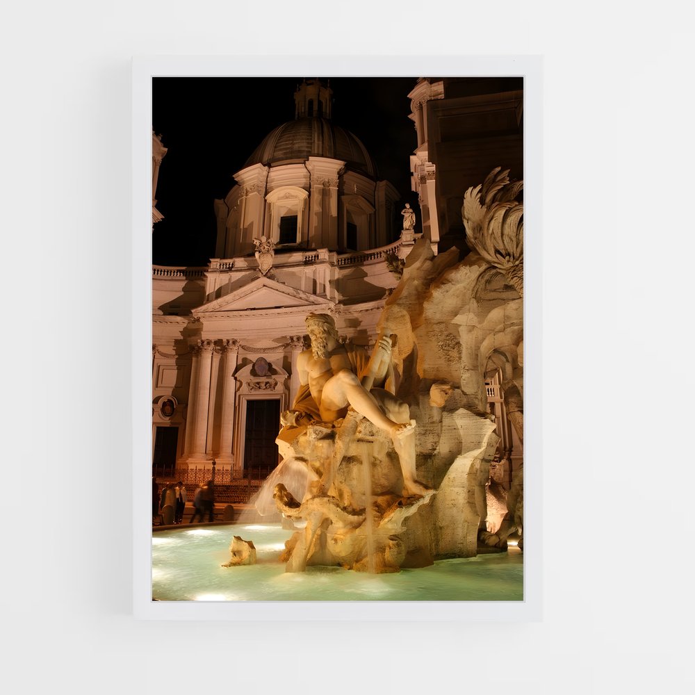 ap-fountain of four rivers bernini-6 cadre Blanc