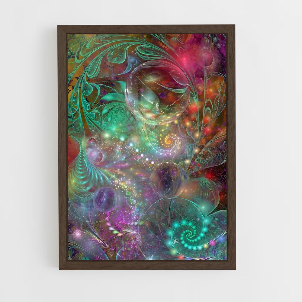 ap-fractals-6 cadre Bois foncé