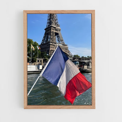 ap-france flag-3 cadre Bois clair