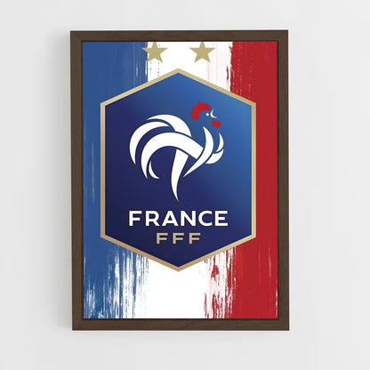 ap-france national football team-1 cadre Bois foncé