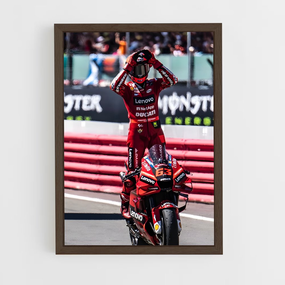 ap-francesco bagnaia-6 cadre Bois foncé