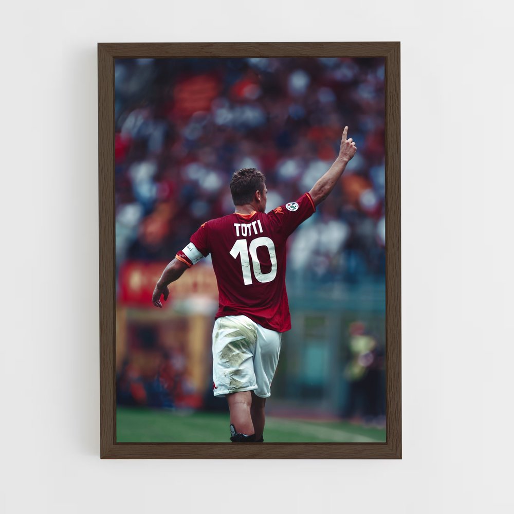 ap-francesco totti-1 cadre Bois foncé