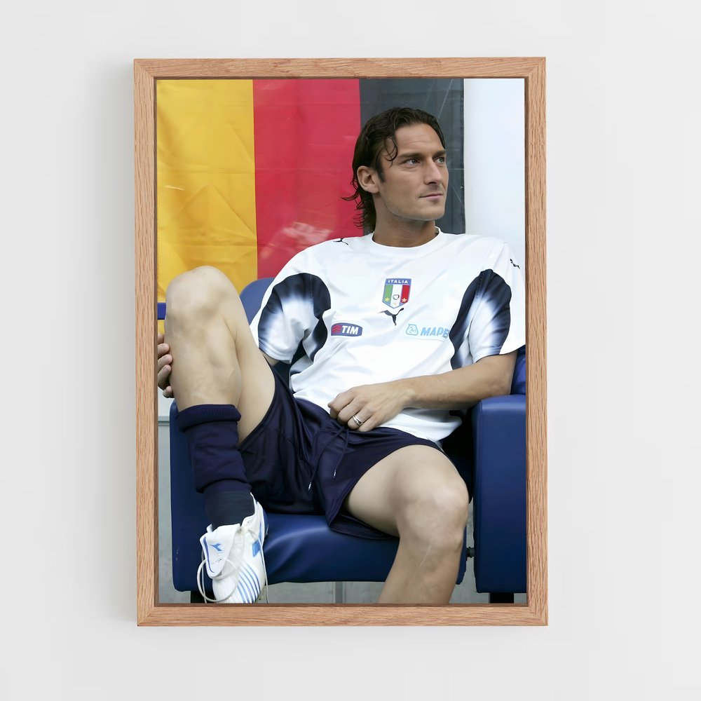 ap-francesco totti-3 cadre Bois clair