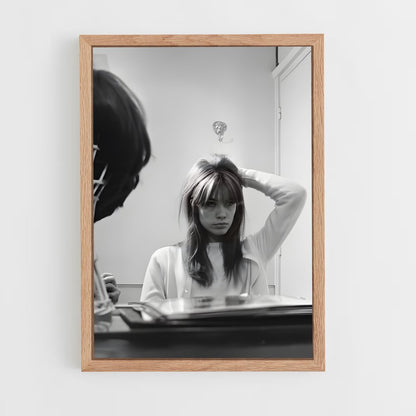 ap-francoise hardy-4 cadre Bois clair