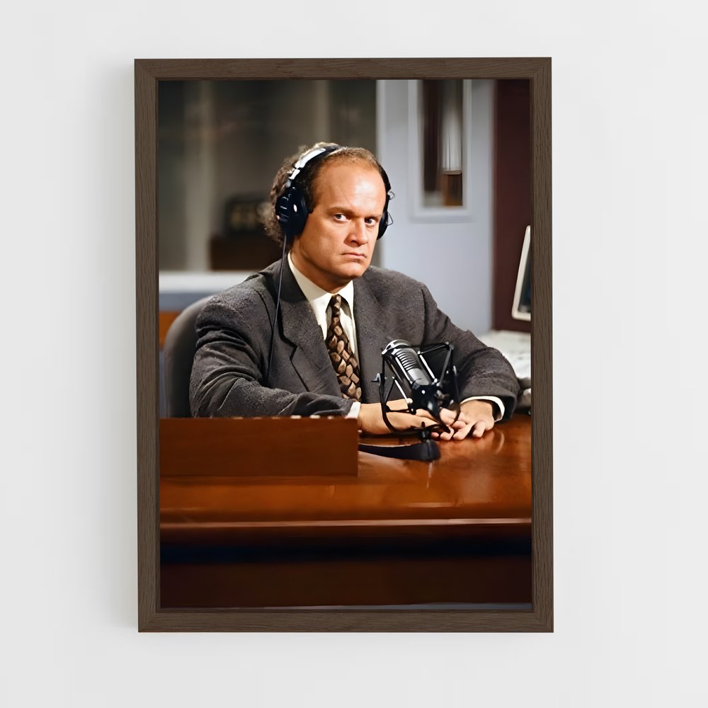 ap-frasier crane-6 cadre Bois foncé