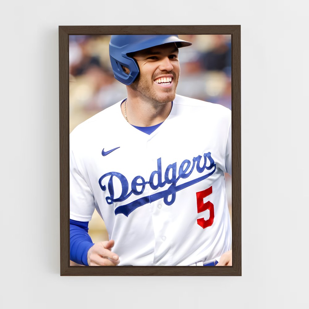 ap-freddie freeman-1 cadre Bois foncé