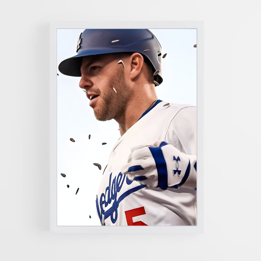 ap-freddie freeman-8 cadre Blanc