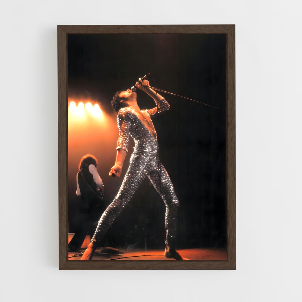 ap-freddie mercury-2 cadre Bois foncé