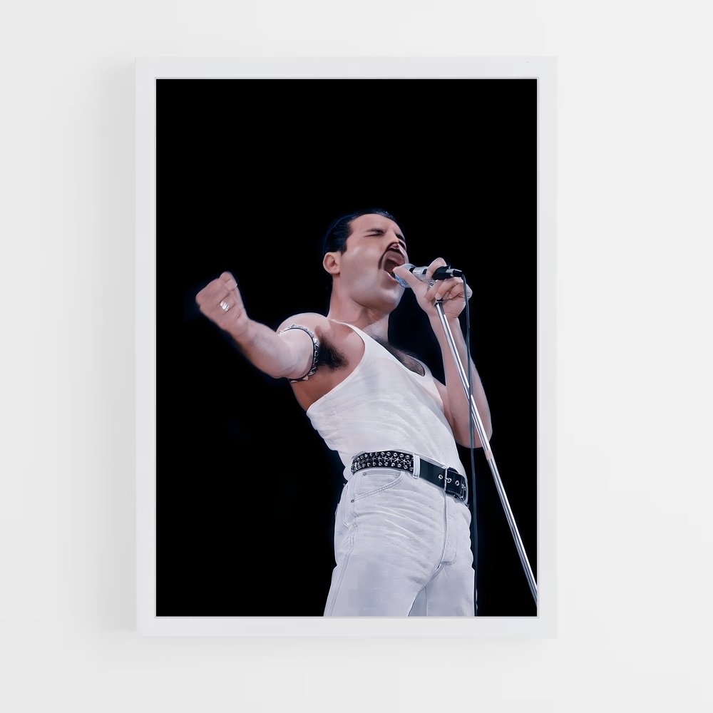ap-freddie mercury-3 cadre Blanc