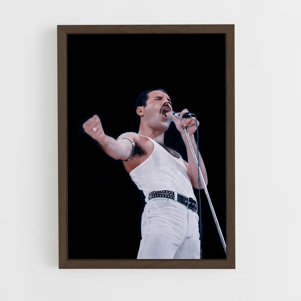 ap-freddie mercury-3 cadre Bois foncé