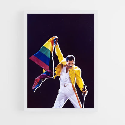 ap-freddie mercury-5 cadre Blanc