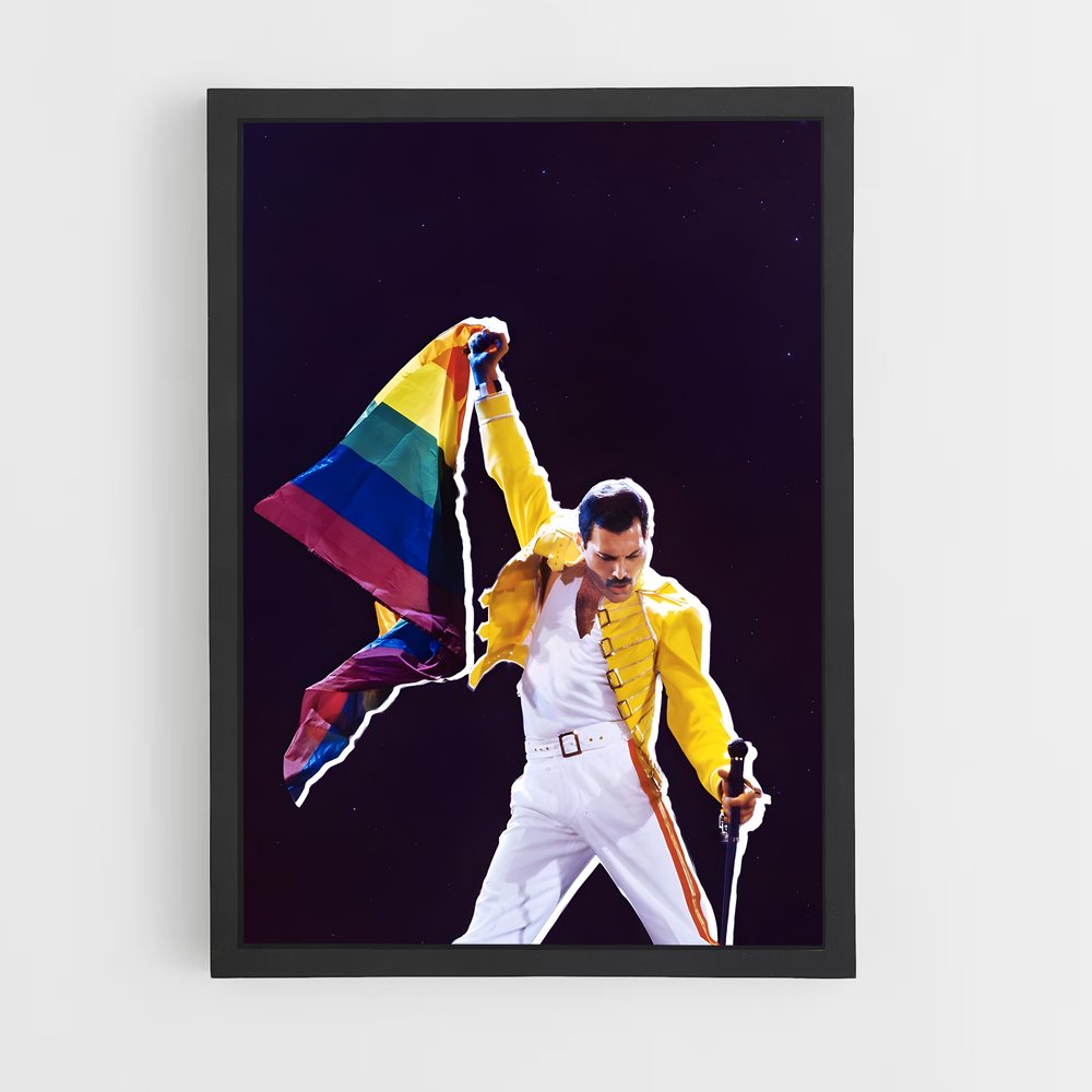 ap-freddie mercury-5 cadre Noir