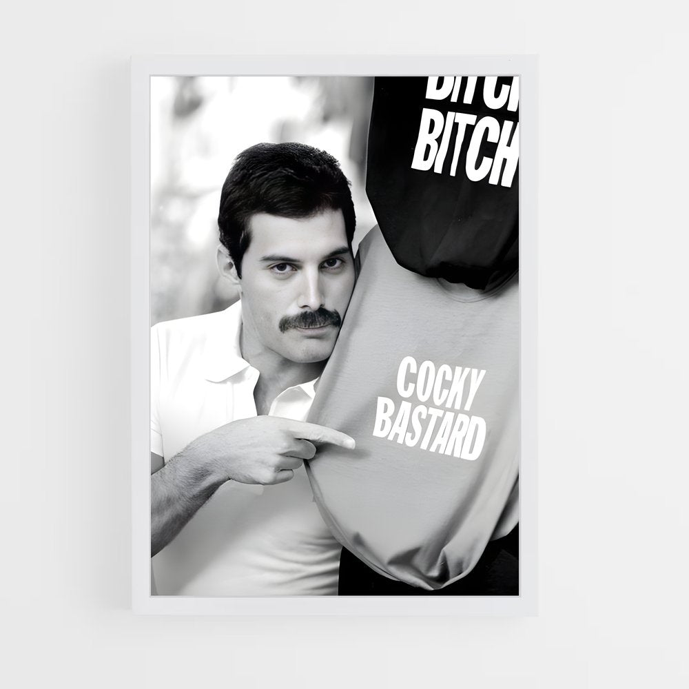 ap-freddie mercury-6 cadre Blanc
