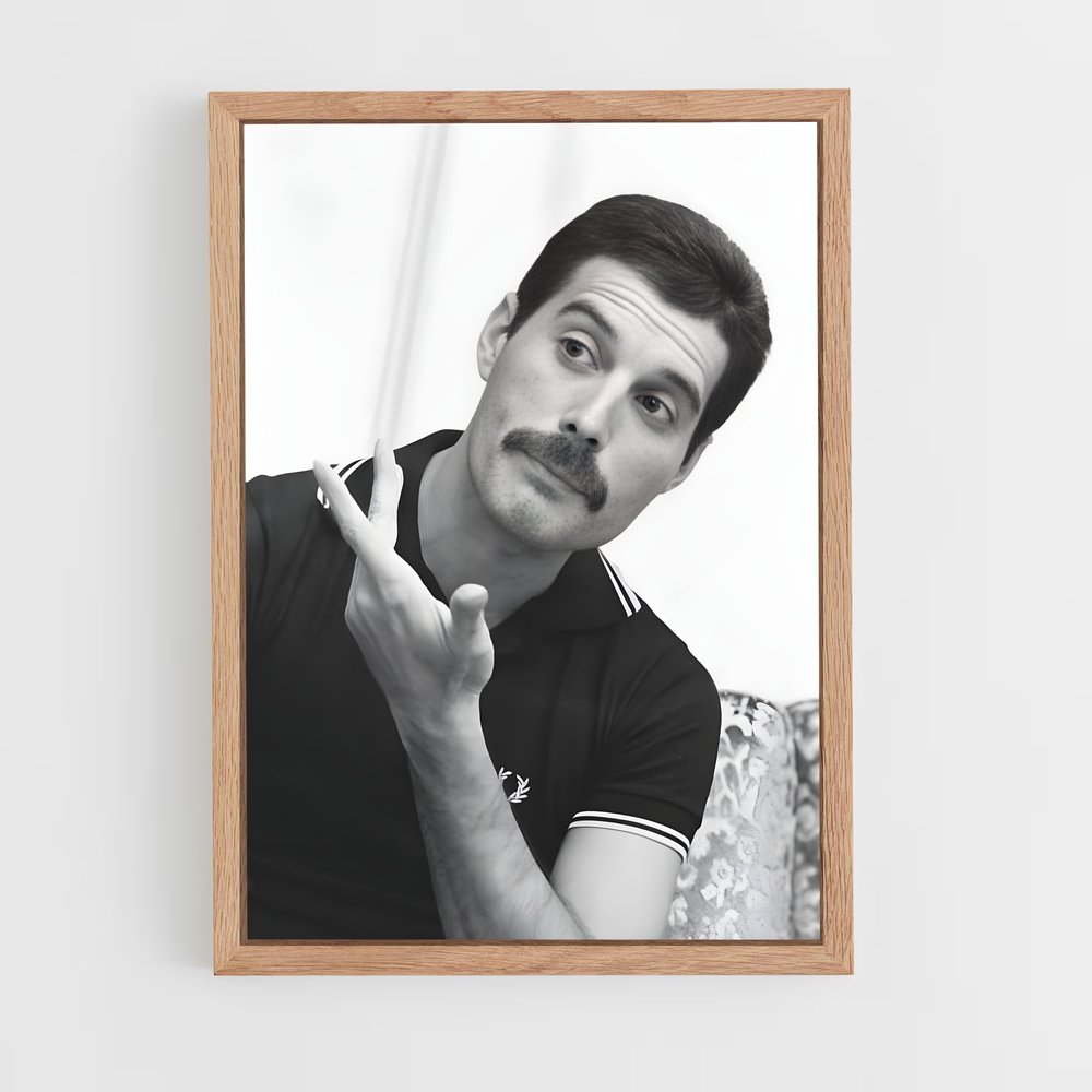 ap-freddie mercury-7 cadre Bois clair