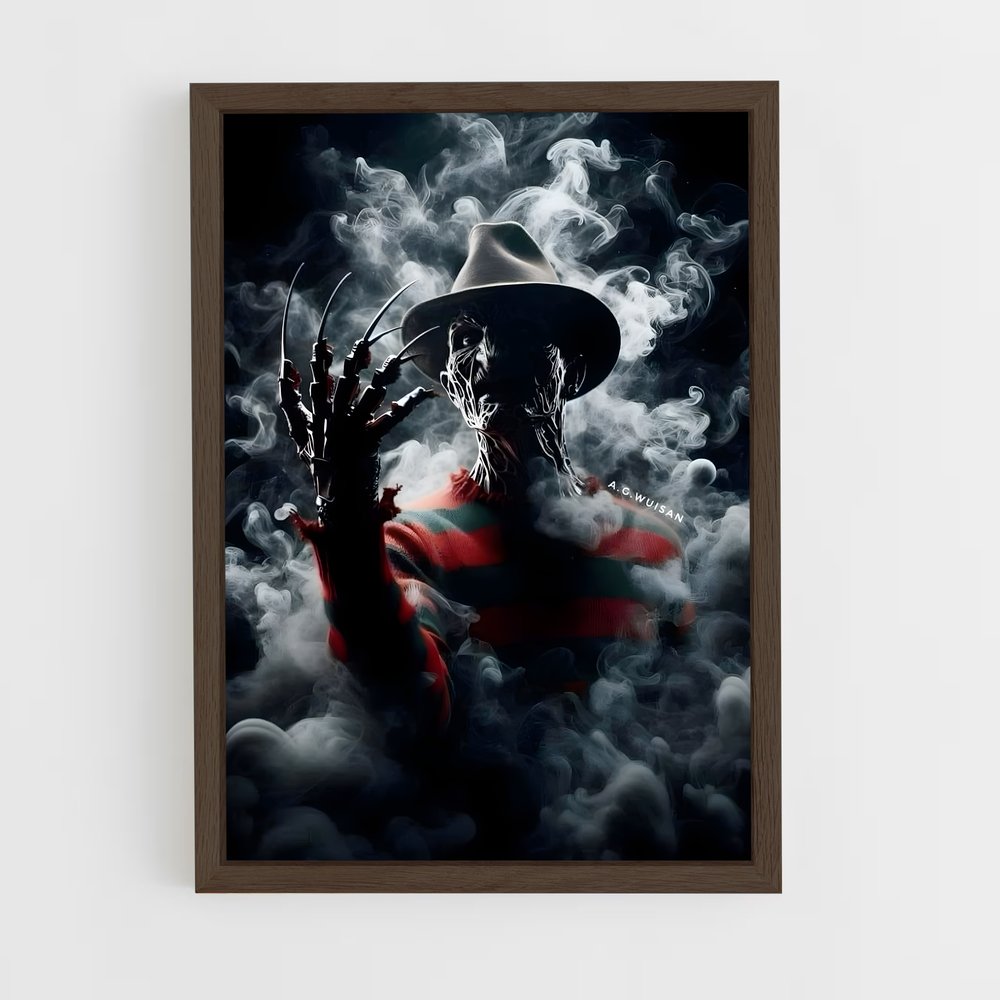 ap-freddy krueger-6 cadre Bois foncé