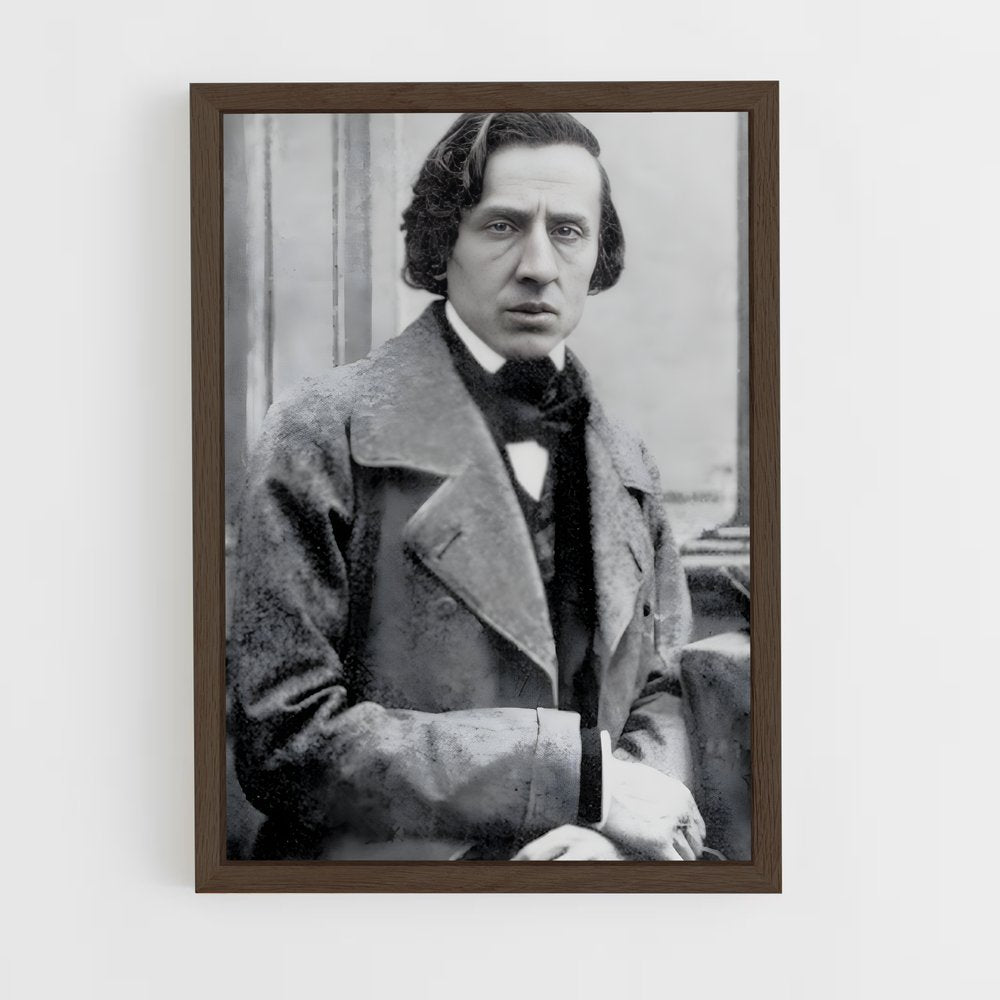 ap-frederic chopin-1 cadre Bois foncé