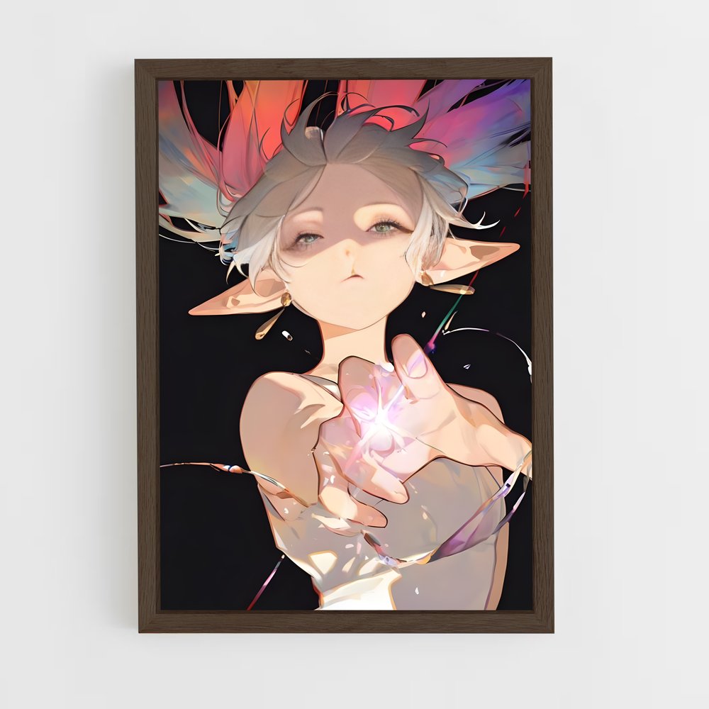 ap-frieren elf-1 cadre Bois foncé
