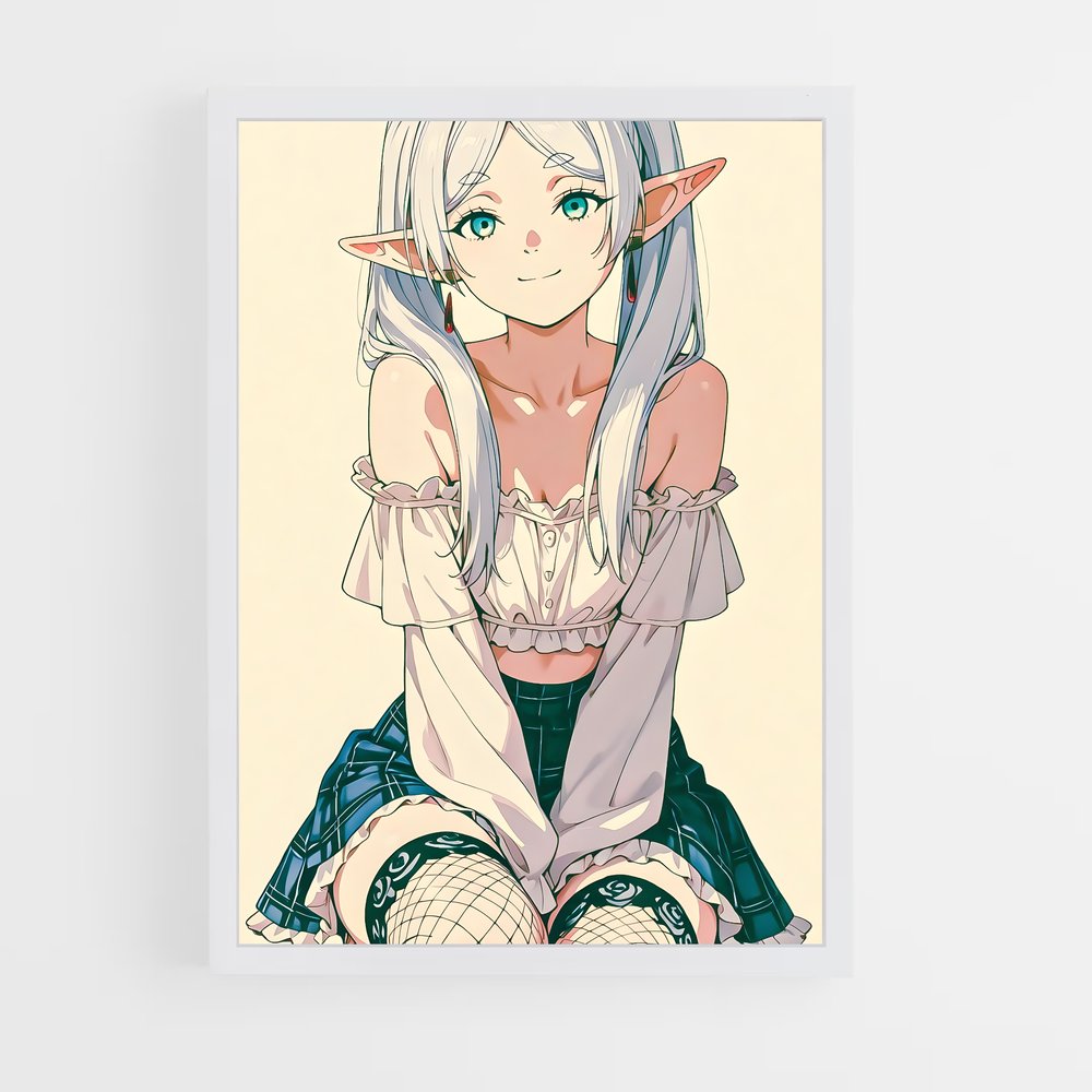 ap-frieren elf-4 cadre Blanc
