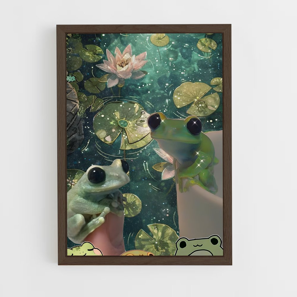 ap-frog-6 cadre Bois foncé