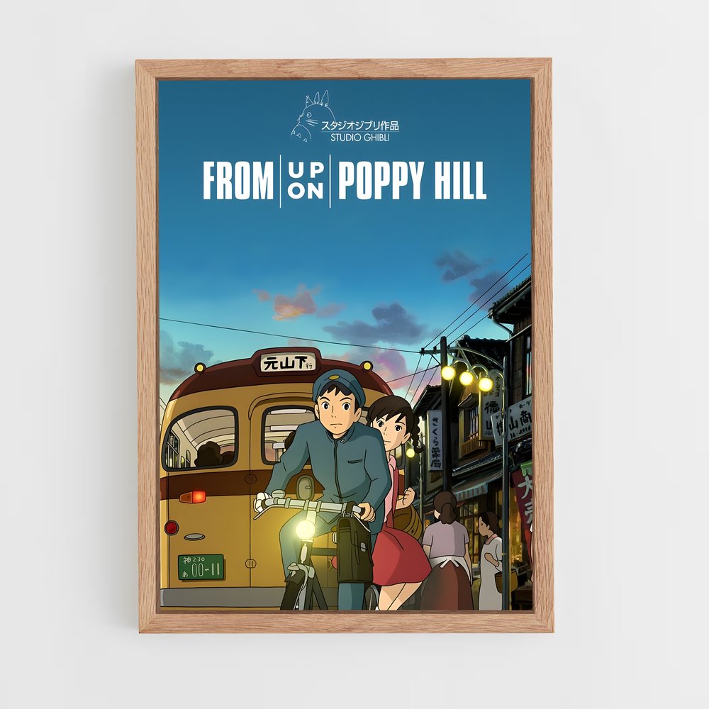 ap-from up on poppy hill-1 cadre Bois clair
