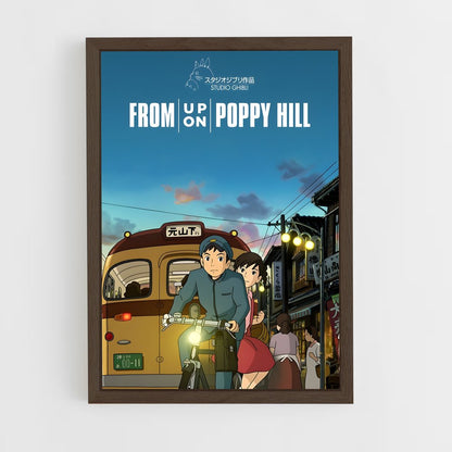 ap-from up on poppy hill-1 cadre Bois foncé