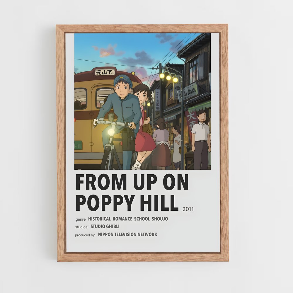 ap-from up on poppy hill-2 cadre Bois clair