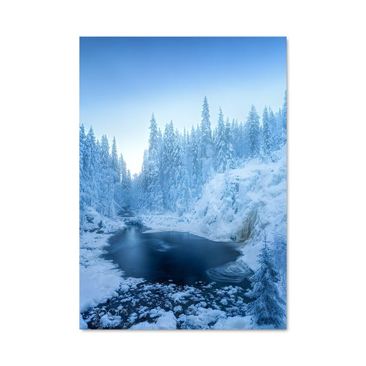 Poster Frozen waterfall 96906