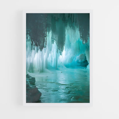 ap-frozen waterfall-3 cadre Blanc