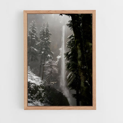 ap-frozen waterfall-5 cadre Bois clair